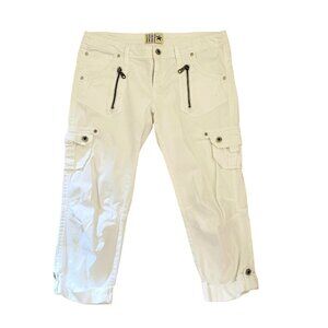 Soho Babe White Capri Cargo Pants Size 7